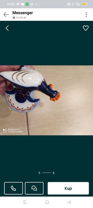 Łomonosow Ussr kura,kogut figurka z porcelany