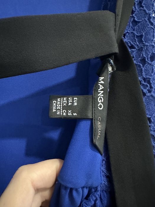 Vestido azulão Mango, tamanho XS (como NOVO