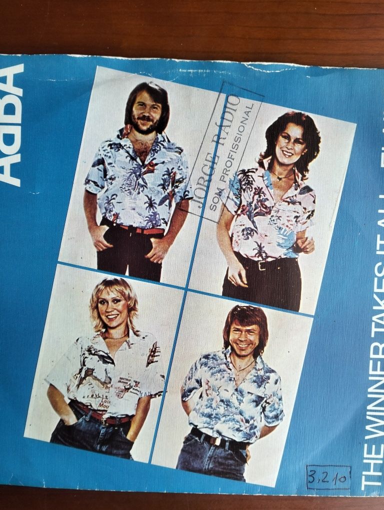 Disco de vinil single ABBA - The Winner Takes It All