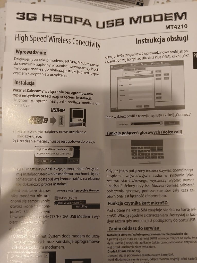 Modem USB 3G/3G+ Media-tech MT4210