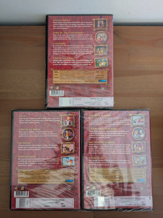 DVDs NOVOs e SELADOs " Simpsons Clássicos "