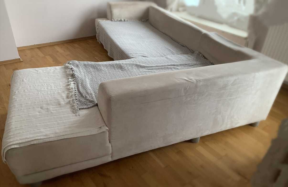 Rozkładany narożnik / sofa z funkcją spania