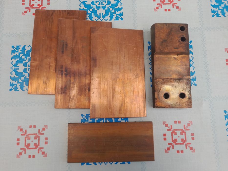 Медная  пластина