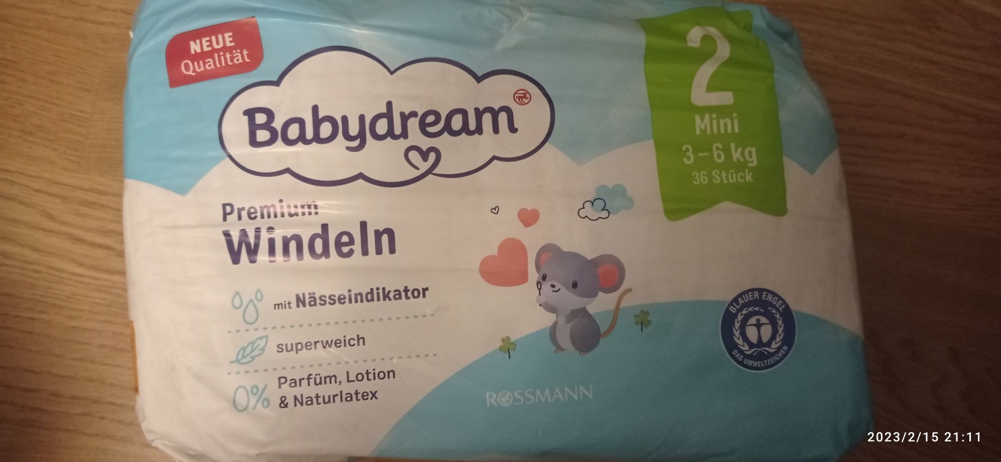 Pampersy babydream rozmiar 2, 36 szt