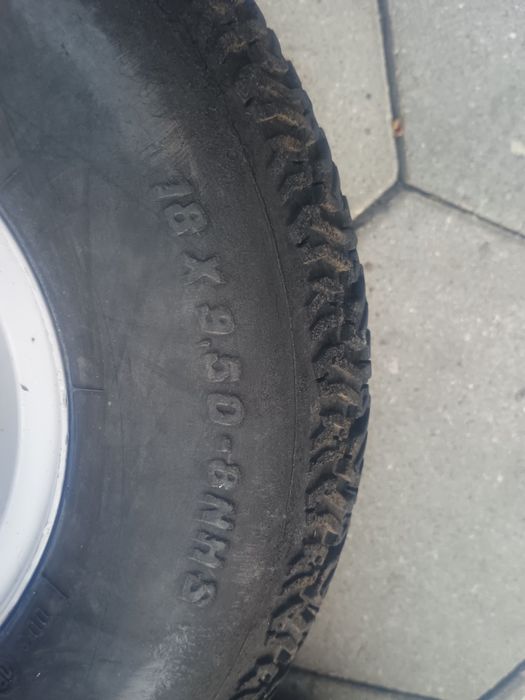 Kosiarka traktorek koła 18x9.50-8 mtd white rasentrac gutbrod bolens