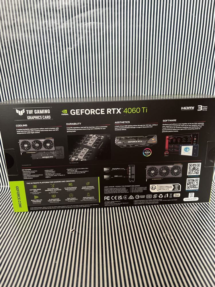 Відеокарта Asus TUF-RTX4060ti-O8G-GAMING