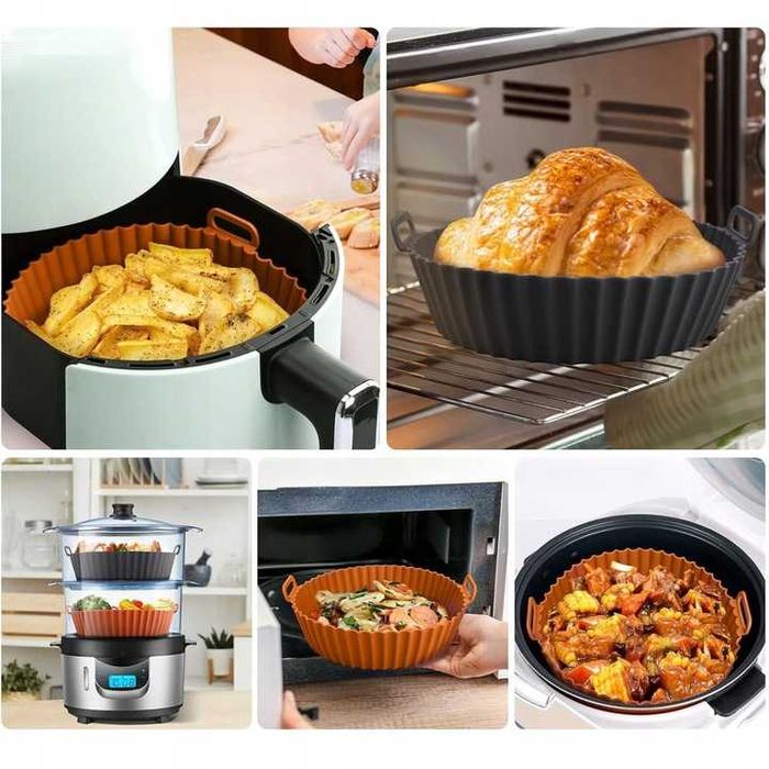 LÖWENTHAL Airfryer silikonowy kosz do frytkownicy beztłuszczowej 4,5l