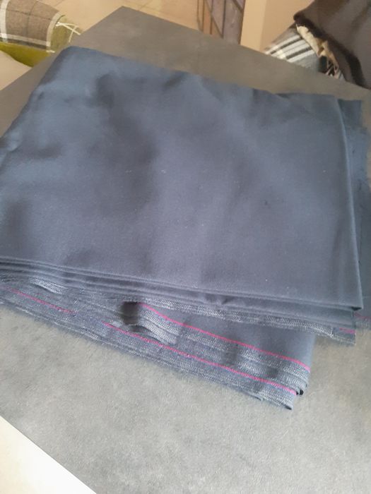 Kupon tkaniny prl granat ciężki materiał vintage kolekcja home  boho