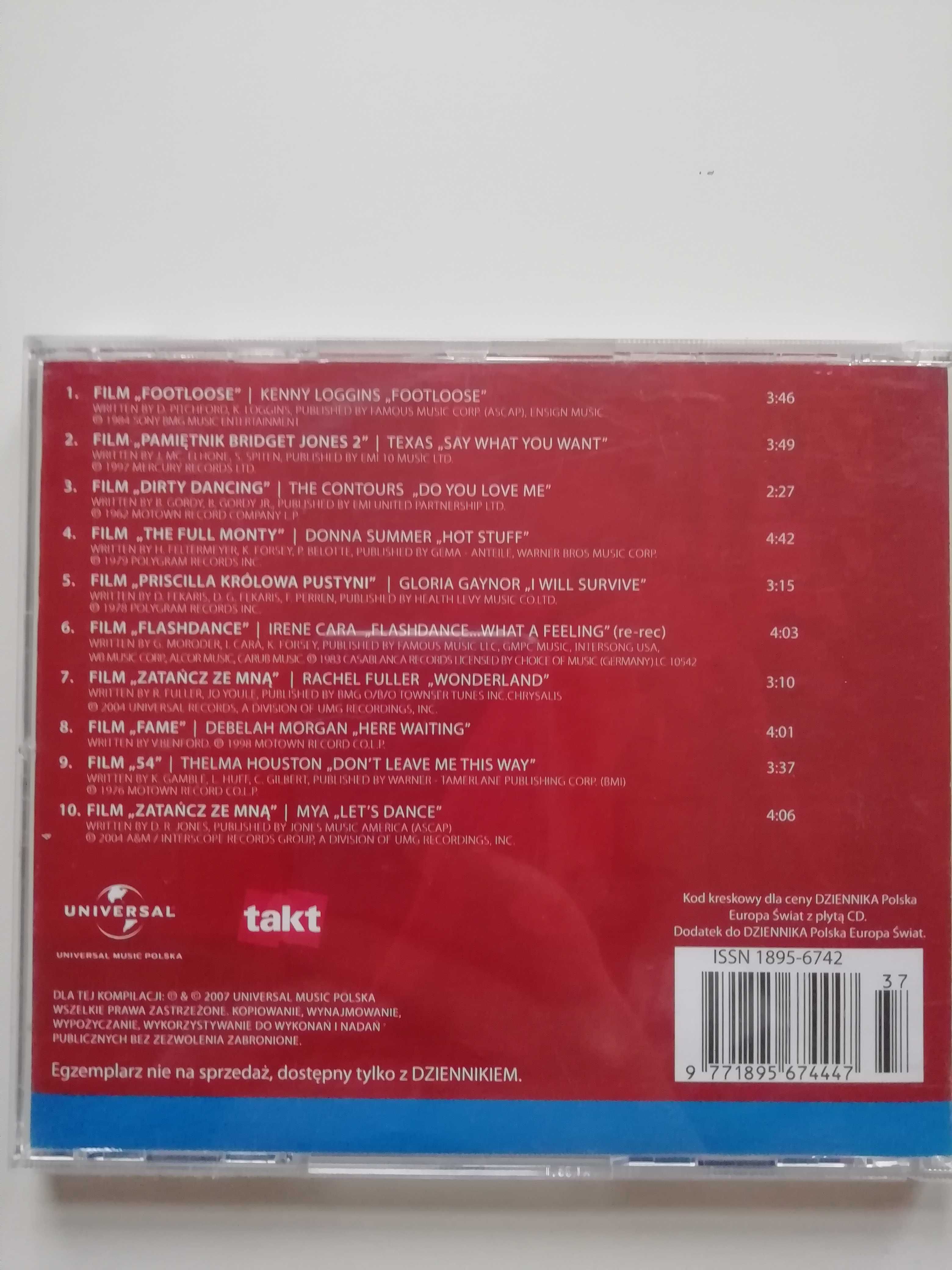 Seria CD  "Muzyczne hity wielkiego ekranu"    zestaw 5 płyt