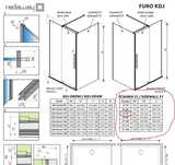 Ścianka prysznicowa S1 szer. 75x200cm, systemu RADAWAY FURO KDJ