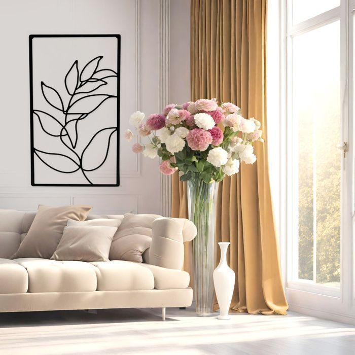 Obraz metalowy Listki 30 x 60 [cm]