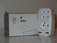 Multi gniazdo z ładowarką USB LENCENT WL-030SS-2U