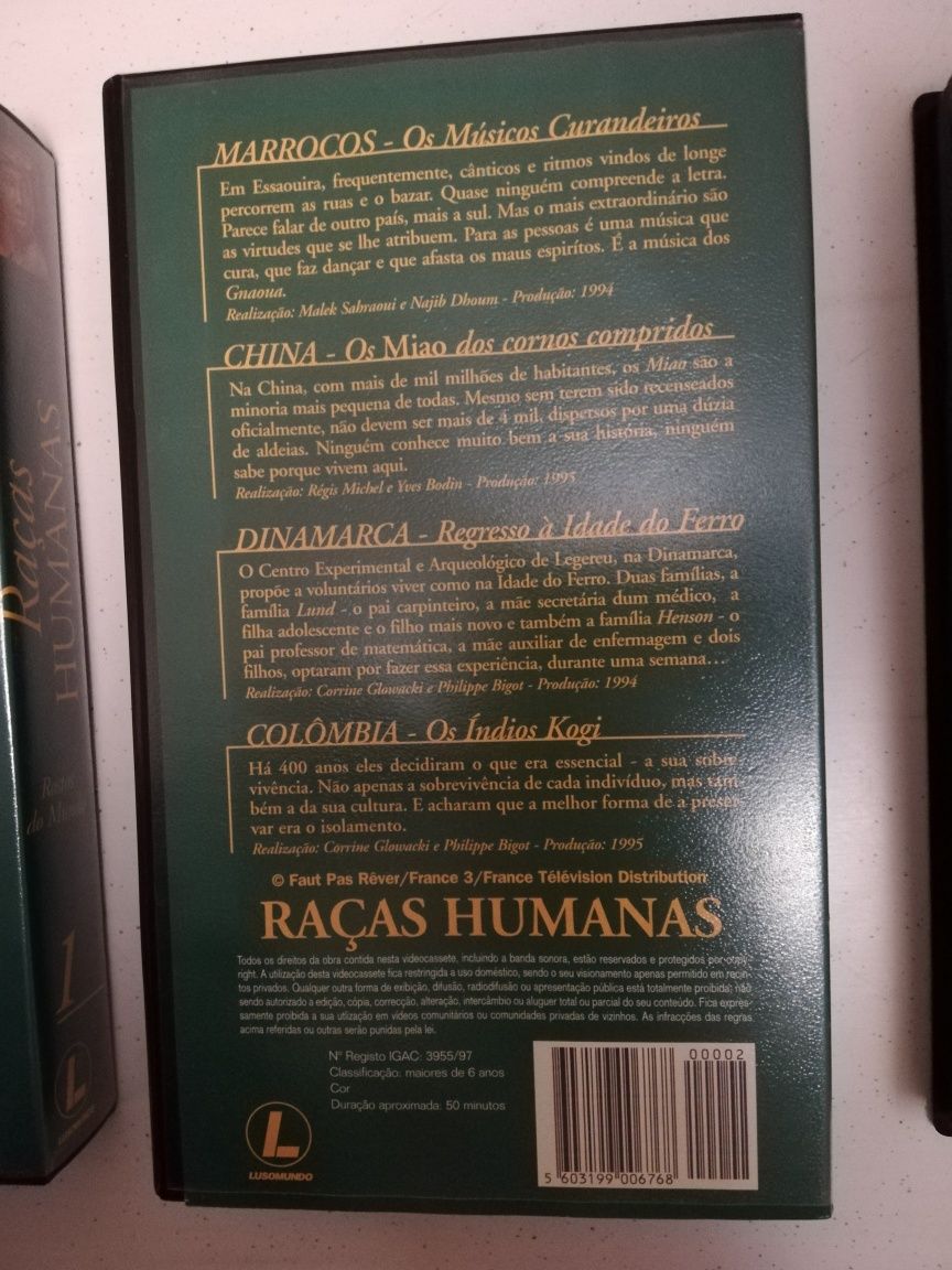 Conjunto 3 Cassetes - Raças Humanas Rostos do Mundo