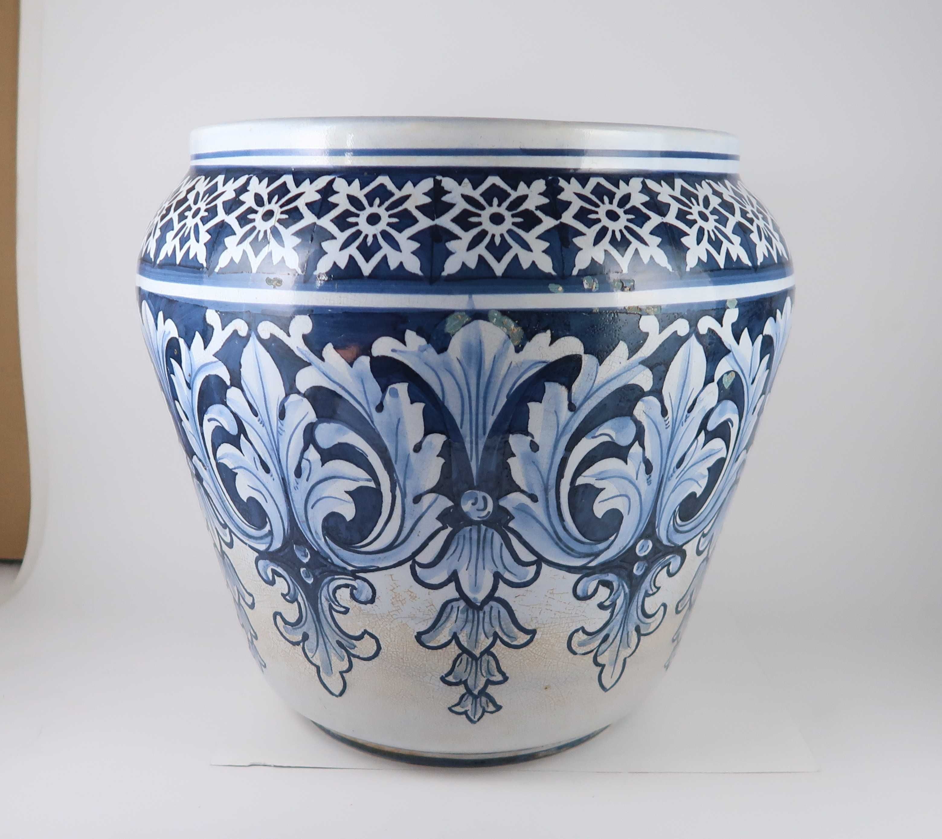 Grande Vaso Cachepô em faiança
