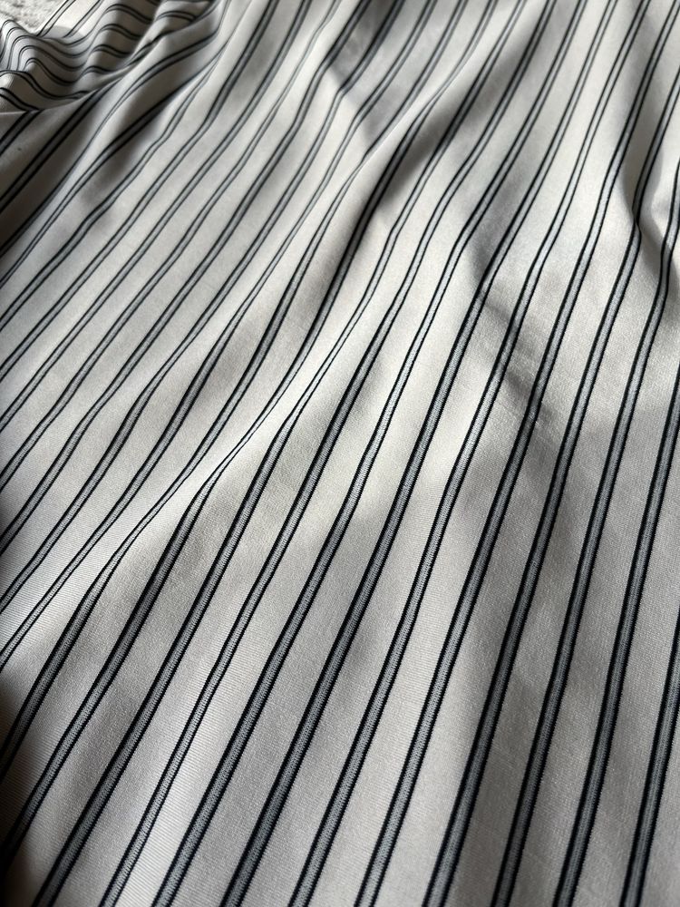 Damska koszula w paski Wallis rozmiar M 38 beżowa kremowa