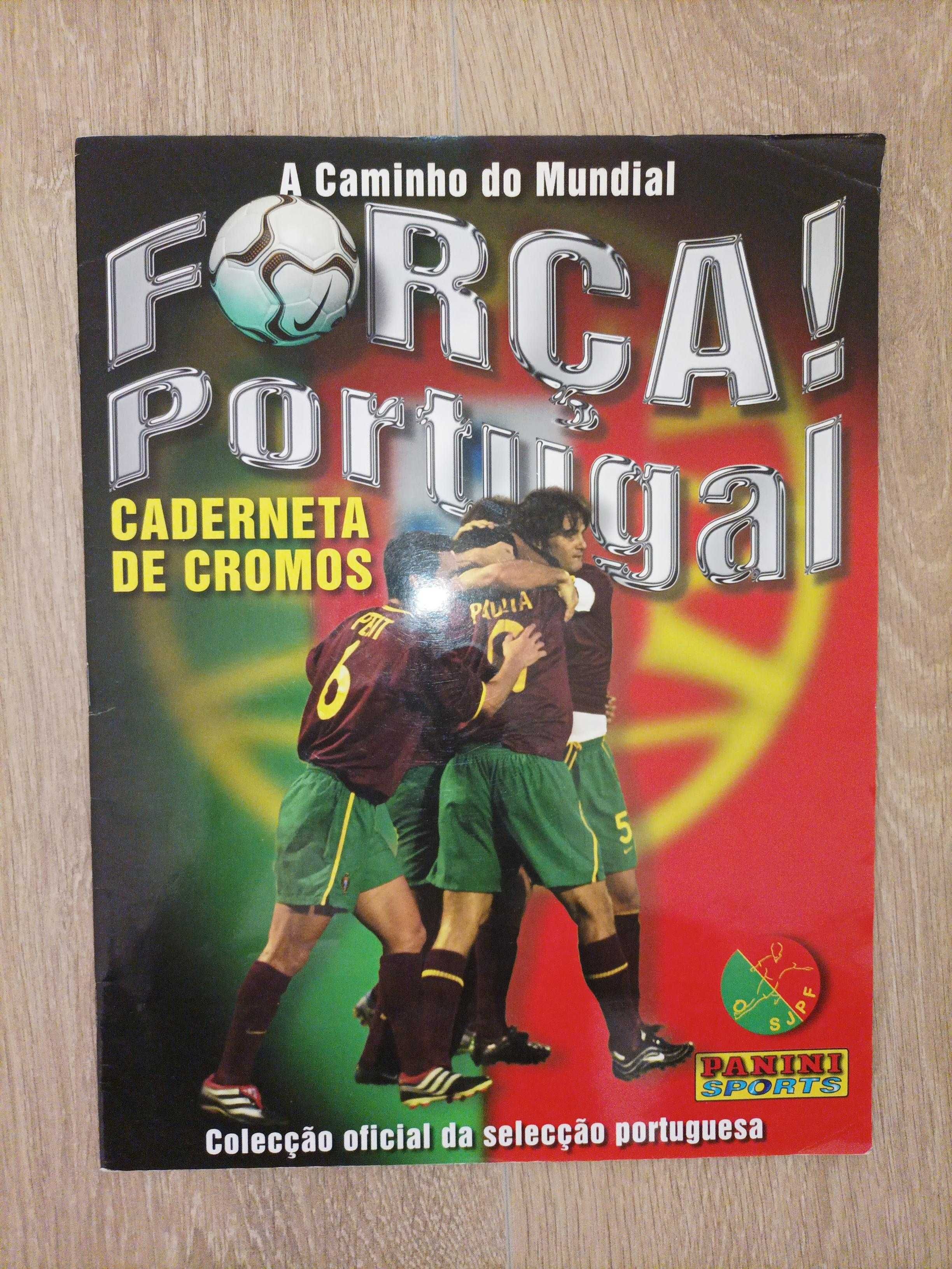 Caderneta completa cromos Força Portugal Panini