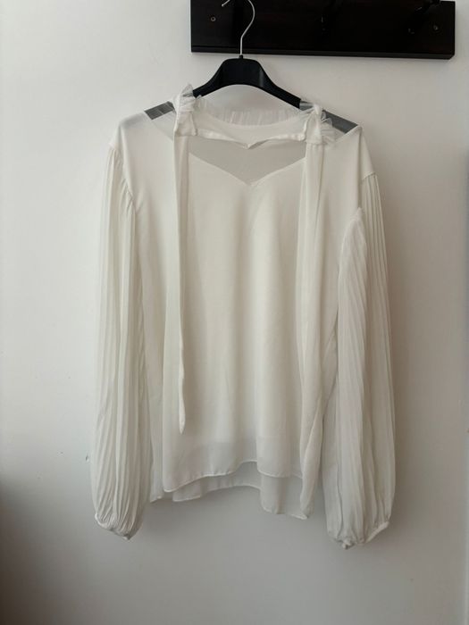 Blusa branca manga comprida