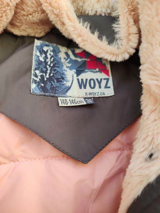 Зимова тепла куртка для дівчинки на зріст 140 - 146 см