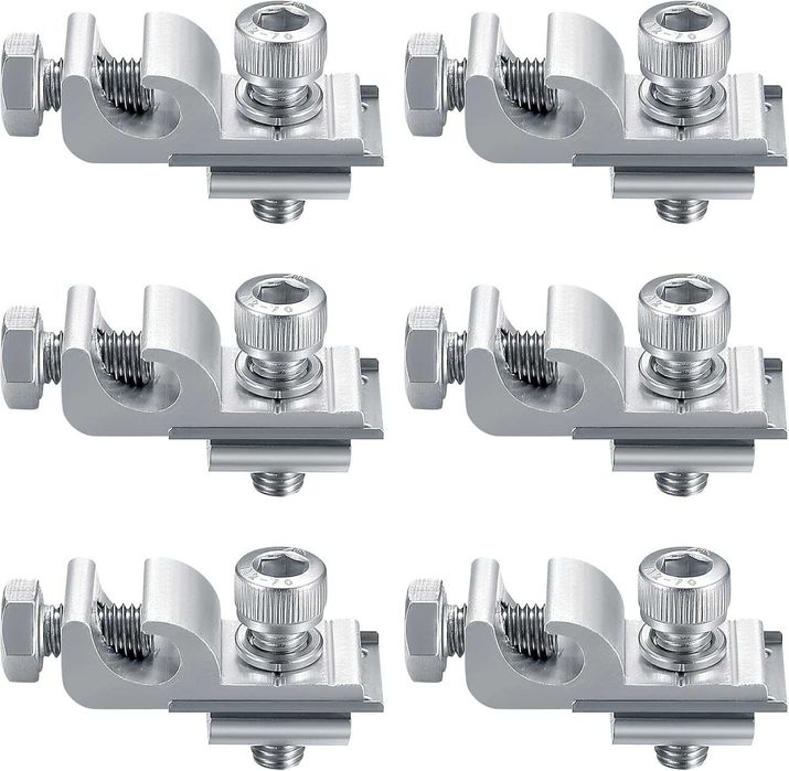 Klipsy do paneli słonecznych, oczka, uchwyty montażowe, zaciski