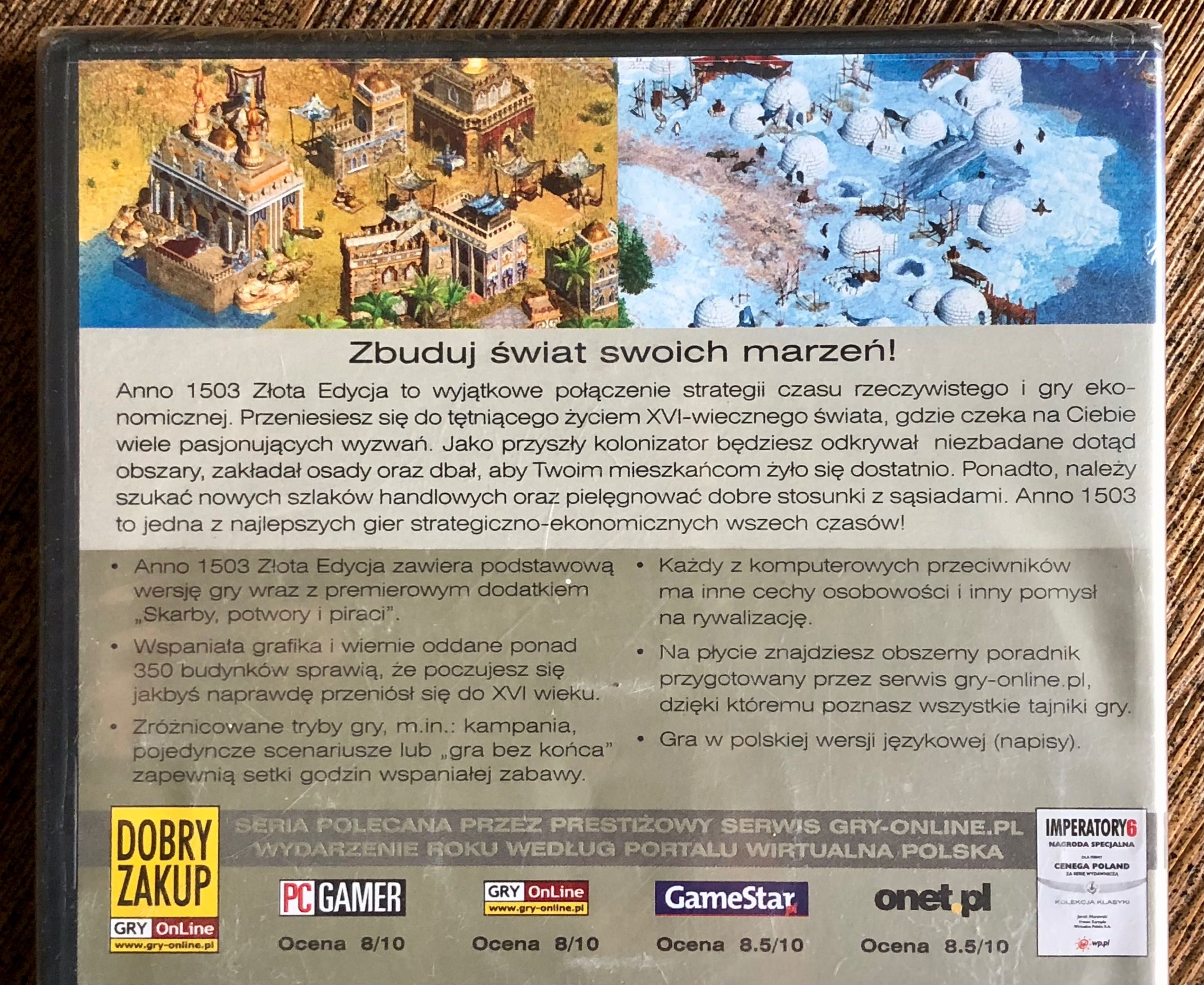 NOWA gra strategiczna ANNO 1503 Złota Edycja Kolekcja Klasyki komp PC