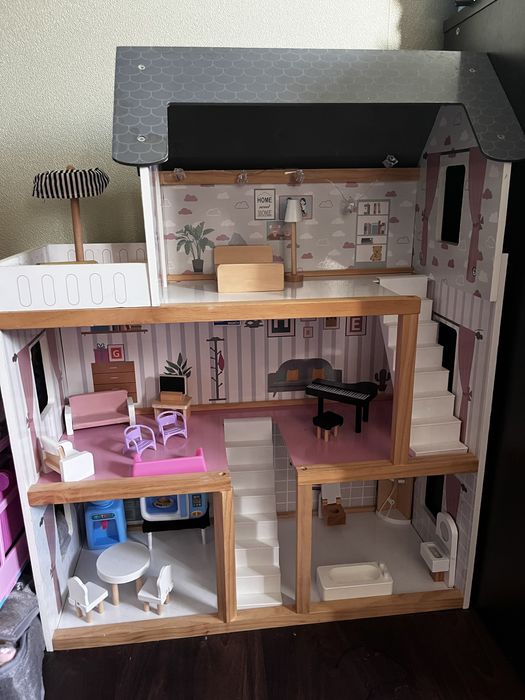 Ляльковий будиночок деревʼяний для ляльок лол Будинок для lol