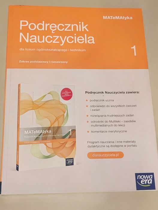 Podręcznik nauczyciela Matematyka 1 Nowa Era