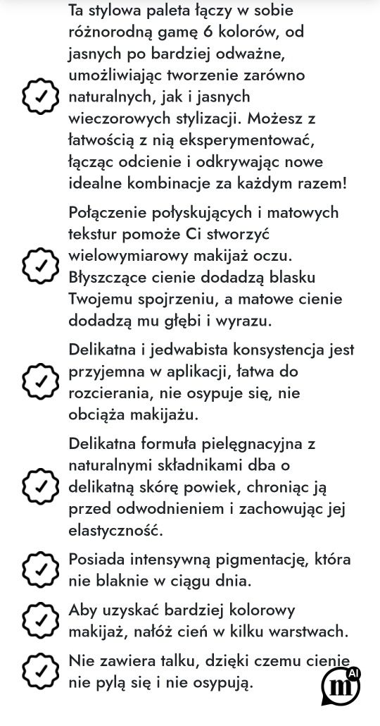 Paletka cieni do powiek MIHI Casual