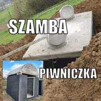 Zbiorniki/szamba betonowe Piwnica/ziemianka Kompleksowo z wykopem