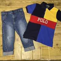 Футболка polo raulph lauren 98-104 см  2 шт