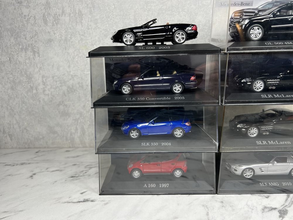 Mercedes  2000-х років gl slk  sl clk  slr sls a  1:43 модель машинка