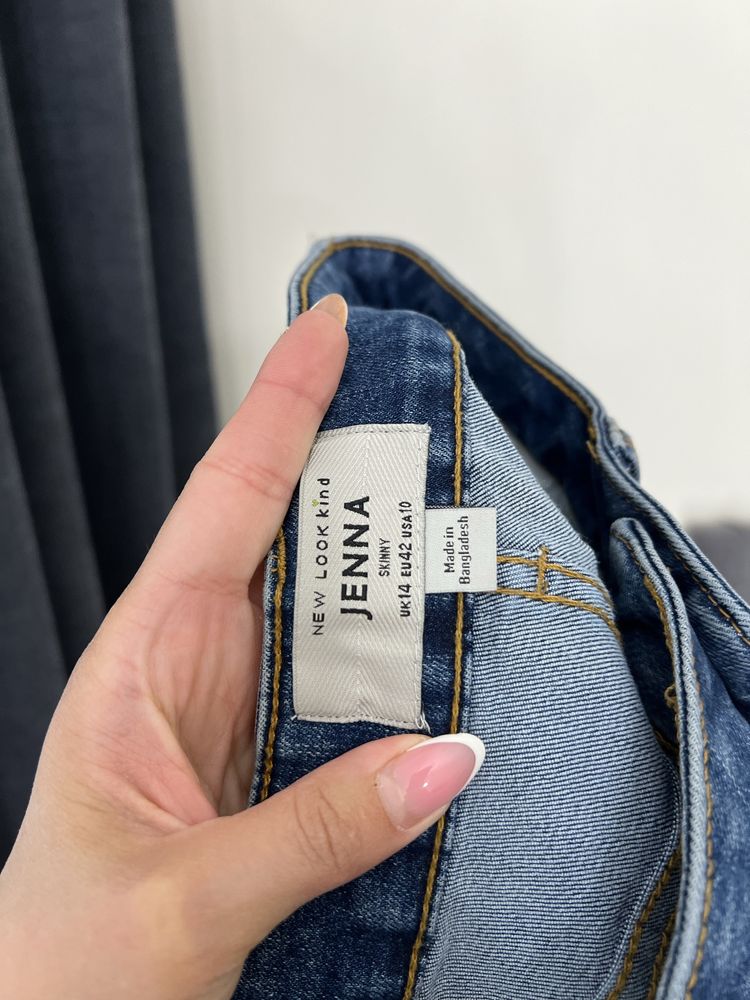 14 розмір якісні джинси скінні skinny висока посадка тягнуться