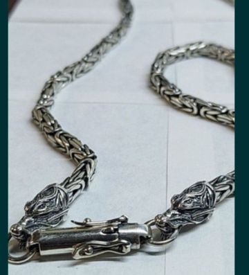ЛИСИЙ  ХВОСТ Серебряная  цепочка . Вес 85 грамм / 55см  925пр  Новая