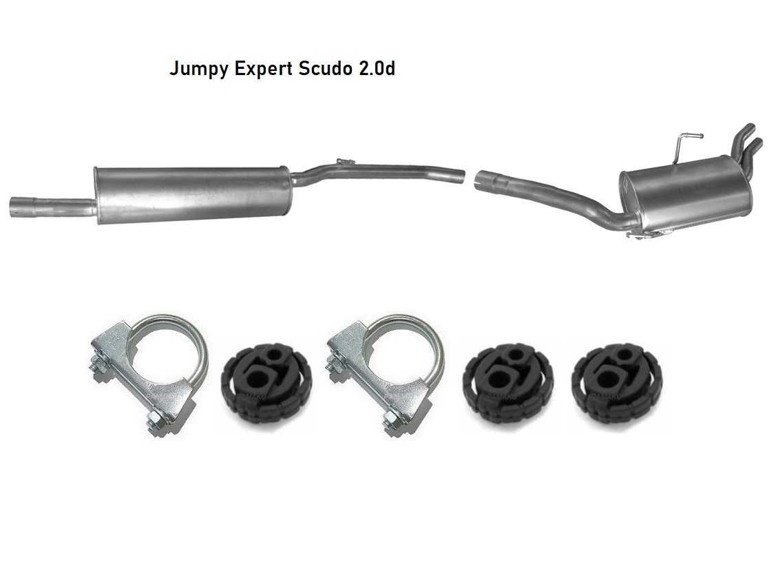 Глушник резонатор Fiat scudo doblo jumper ducato jumpy expert punto