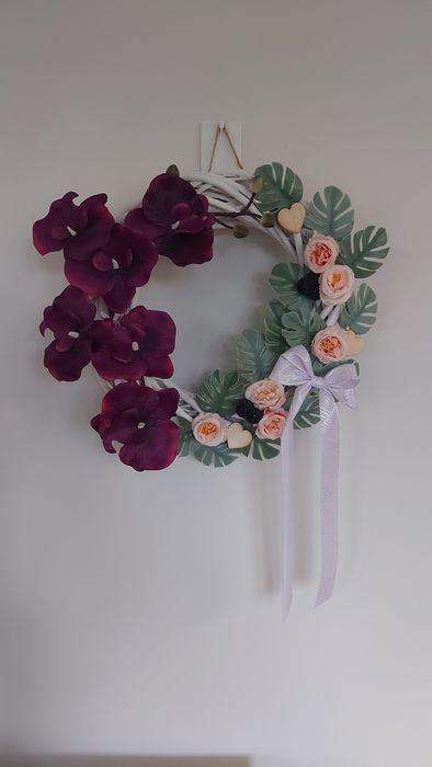 Wianek na drzwi handmade