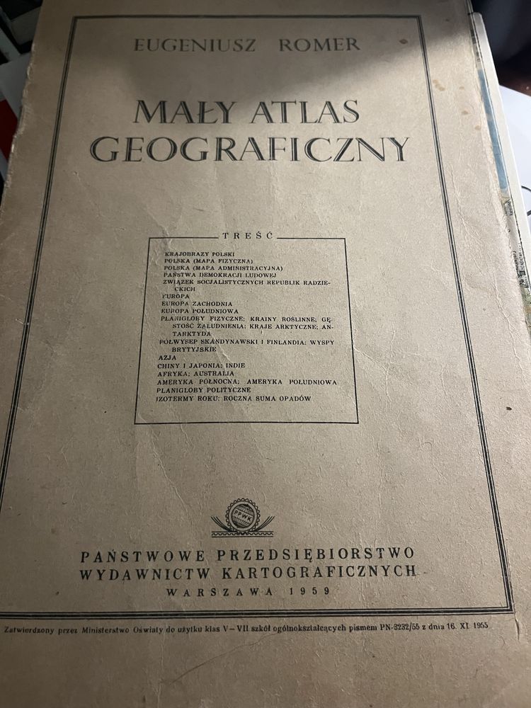 Eugeniusz Romer Mały atlas geograficzny MNP
