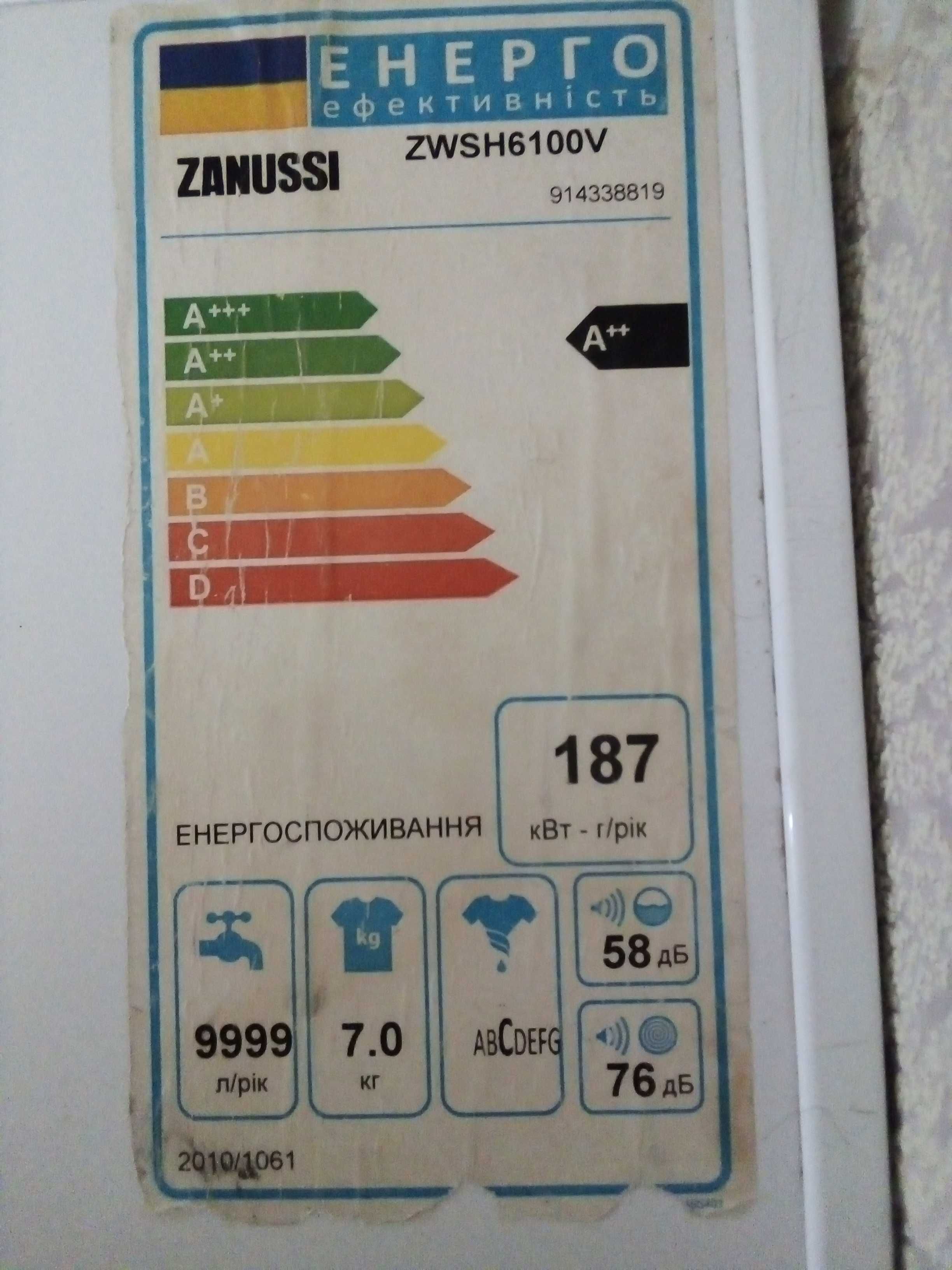 Продам некоторые запчасти для стиральной машинки ZANUSSI ZWSH6100V
