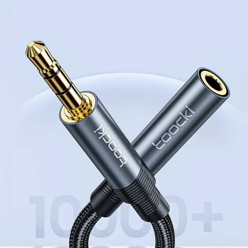 Przedłużacz Jacka Kabel Audio Jack 3,5 mm - Toocki Audio Aux Hi-Fi 2 m