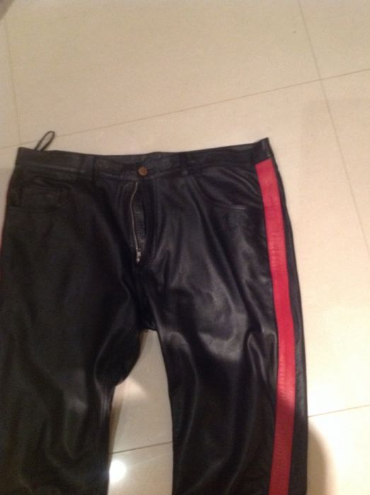 Calças puro cabedal leather