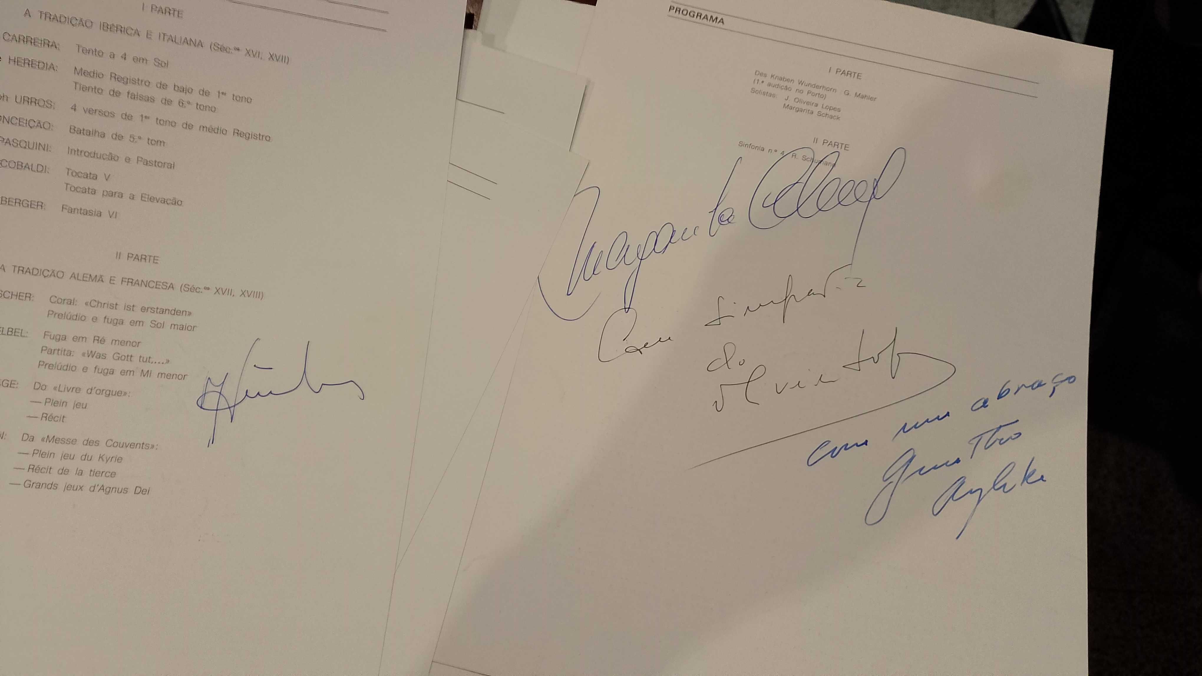 Programa Autografado Gunther Arglebe e outros