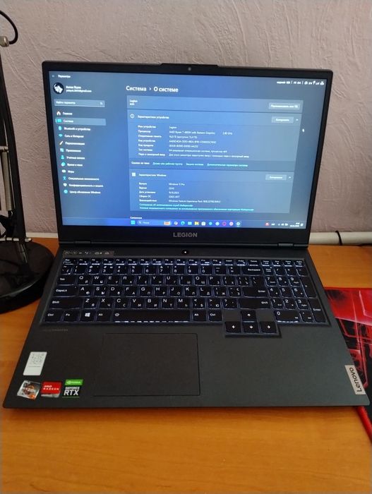 Lenovo legion 5 / amd ryzen 7 4800h / rtx 2060 6 gb / 16 gb озу