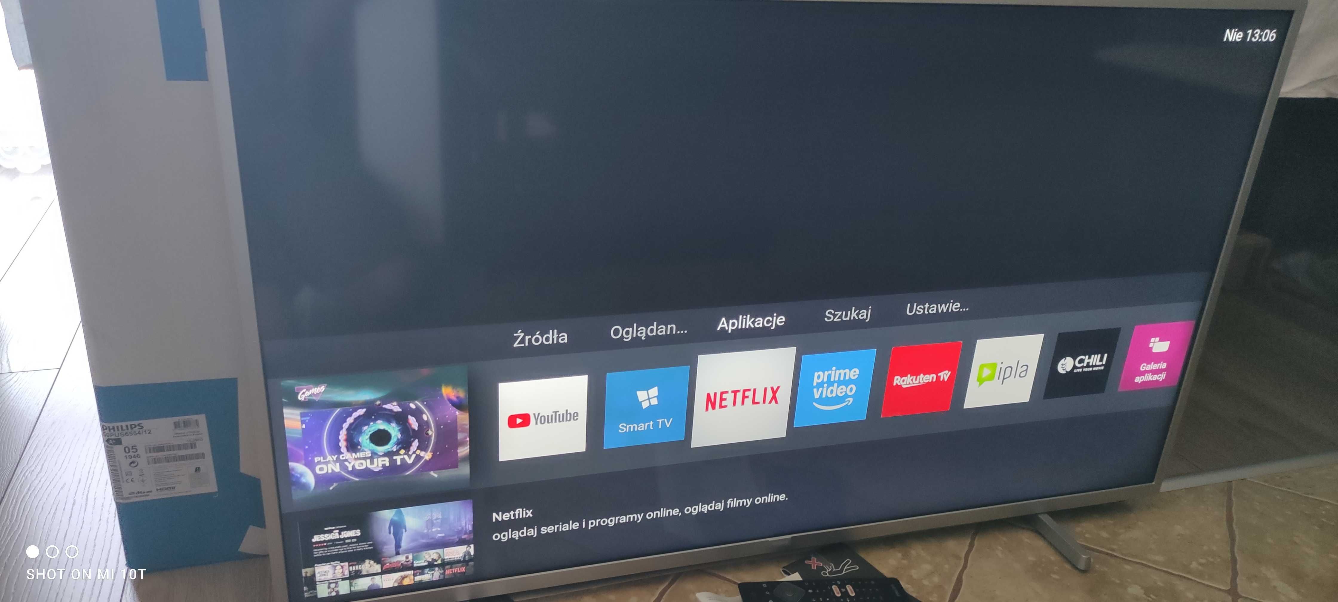 Tv Philips 50" 4k uhd  hdr dolby vision audio DTS Smart tv dvb-t2
