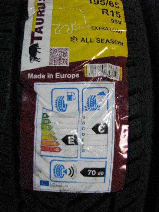 Opony Wielosezonowe 195/65r15 Taurus All Season