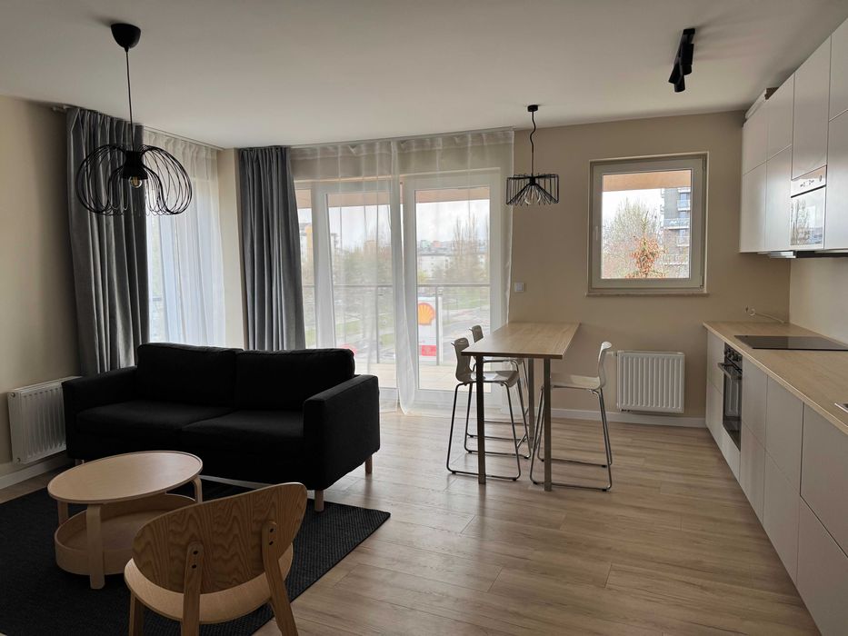 Słoneczne 3-pokojowe mieszkanie z tarasem na Bielanach, 61 m2, nowe