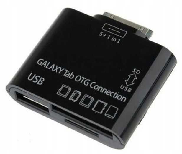Nowy adapter USB czytnik kart 6 w 1 Samsung Galaxy Tab 2 OTG GT-P