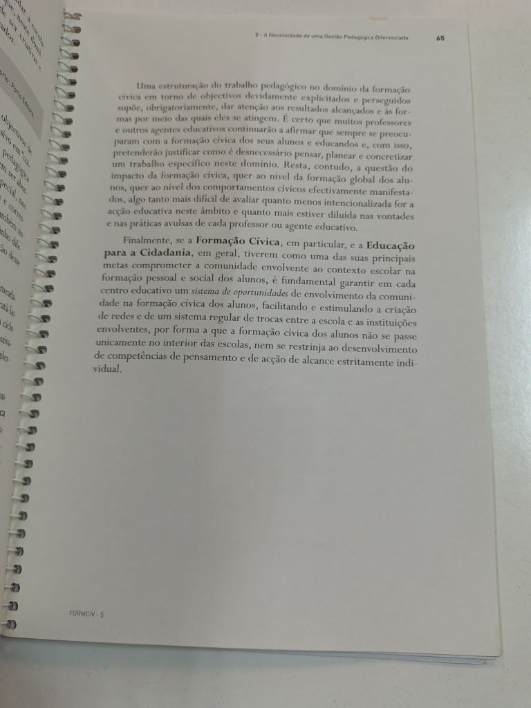 mação Cívica: Guia de Orientação para o ensino básico