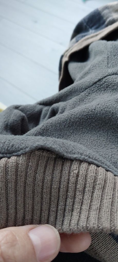 Bluza ocieplana rozpinana niemowlęca dla chłopca sweter AGE 1-3m