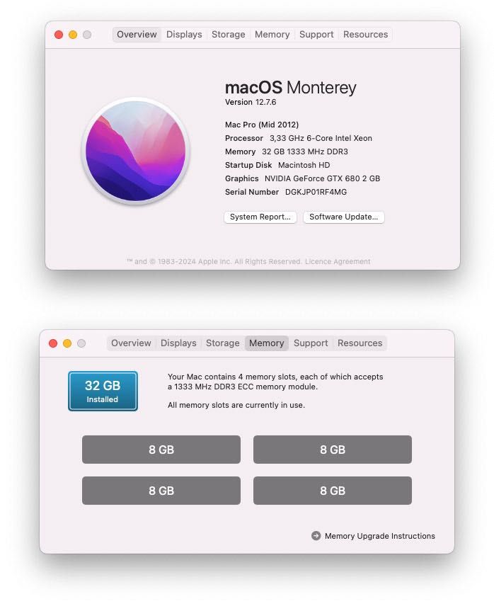 Mac Pro 5.1, 32GB RAM, 512 GB SSD, GeForce GTX 680, USB-C, RAID - Lodz