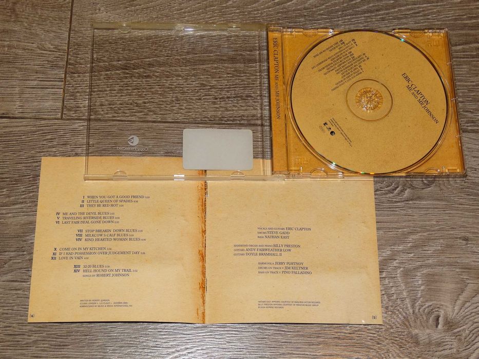 Eric Clapton Me and Mr. Johnson CD