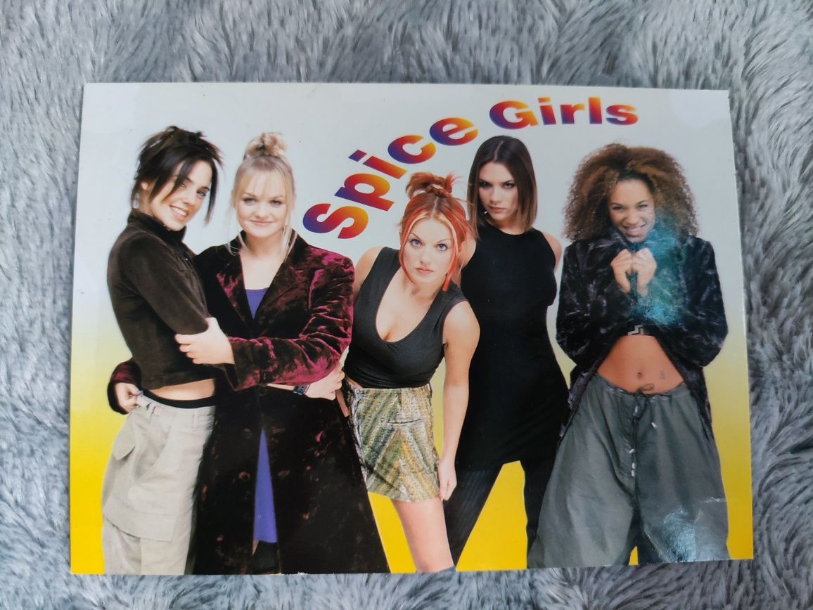 Pocztówki, widokówki, kartki pocztowe Spice Girls, lata 90. Vintage.
