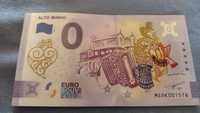 Banknot 0 euro alto minho haftowany color kolor kolorowe